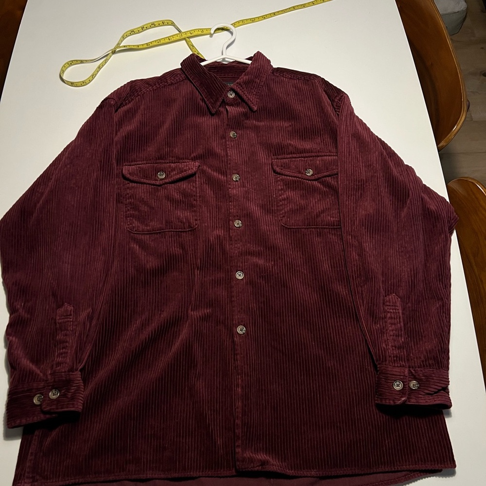 Vintage Corduroy Button-Up Shirt